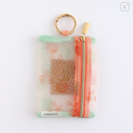 Japan Miffy Mesh Mini Pouch With Carabiner - Miffy : Color Shape Fruits - 2