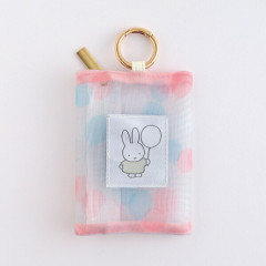 Japan Miffy Mesh Mini Pouch With Carabiner - Miffy : Color Shape Balloon