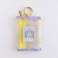 Japan Miffy Mesh Mini Pouch With Carabiner - Miffy : Color Shape Star - 1