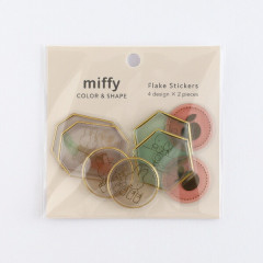 Japan Miffy Wax Style Seal Sticker - Miffy : Color Shape Fruits