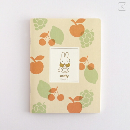 Japan Miffy A5 Notebook - Miffy : Color Shape Fruits - 1