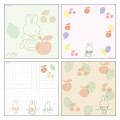 Japan Miffy Square Memo Pad - Miffy : Color Shape Fruits - 2