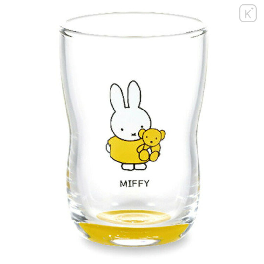 Japan Miffy Glass Tumbler - Miffy : Yellow Bear - 1