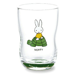 Japan Miffy Glass Tumbler - Miffy : Green Turtle