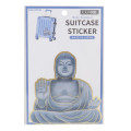 Japan Large Vinyl Picture Book Suitcase Sticker - Great Buddha - 1