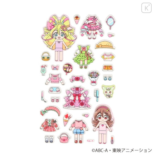 Japan Pretty Cure Playing Sticker - Idol PreCure : Transformation Dress-up Pink - 3
