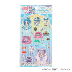 Japan Pretty Cure Playing Sticker - Idol PreCure : Transformation Dress-up Blue
