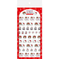 Japan Monchhichi × Sanrio Transparent Sticker Sheet - Hello Kitty : 50th Anniversary Standard A - 1