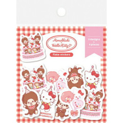 Japan Monchhichi × Sanrio Washi Flake Stickers - Hello Kitty : 50th Anniversary Party A
