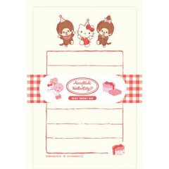 Japan Monchhichi × Sanrio Mini Letter Set - Hello Kitty : 50th Anniversary Party A