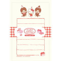 Japan Monchhichi × Sanrio Mini Letter Set - Hello Kitty : 50th Anniversary Party A - 1