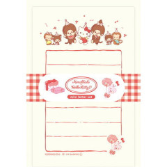 Japan Monchhichi × Sanrio Mini Letter Set - Hello Kitty : 50th Anniversary Party B