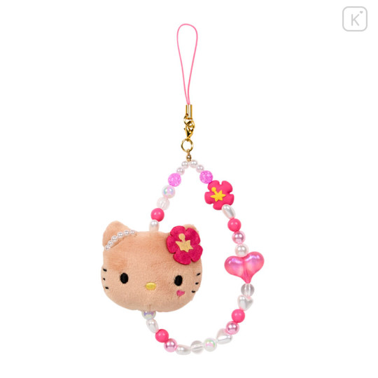 Japan Sanrio Face Mascot Strap - Hello Kitty : Fantasy Collection Suntan - 1