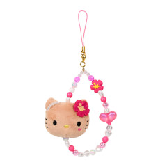 Japan Sanrio Face Mascot Strap - Hello Kitty : Fantasy Collection Suntan
