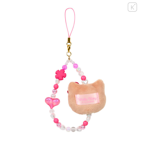Japan Sanrio Face Mascot Strap - Hello Kitty : Fantasy Collection Suntan - 2