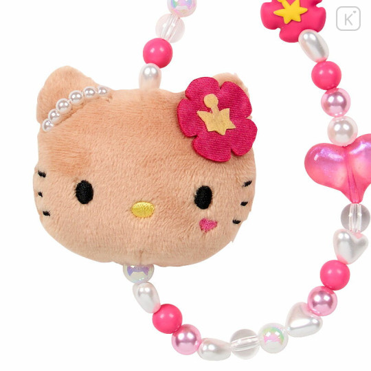 Japan Sanrio Face Mascot Strap - Hello Kitty : Fantasy Collection Suntan - 3