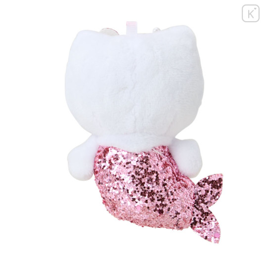Japan Sanrio Glitter Mascot Holder - Hello Kitty : Fantasy Collection Mermaid Pink - 3