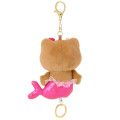 Japan Sanrio Reel Mascot Holder - Hello Kitty : Fantasy Collection Mermaid Tan - 2