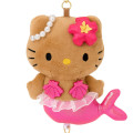 Japan Sanrio Reel Mascot Holder - Hello Kitty : Fantasy Collection Mermaid Tan - 3