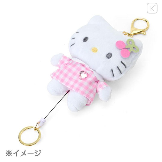 Japan Sanrio Reel Mascot Holder - Hello Kitty : Fantasy Collection Mermaid Blue - 4