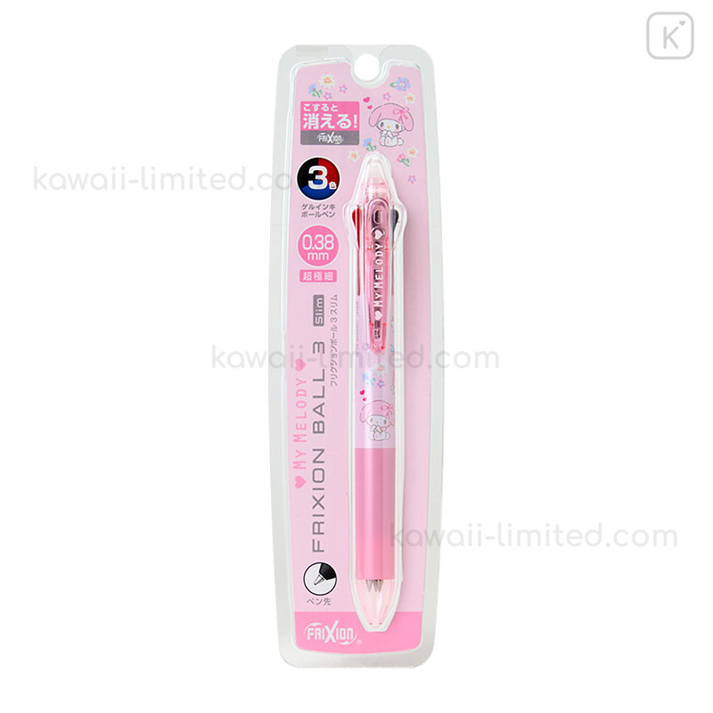 筆記具 mayoineko Japan Sanrio Original FriXion Ball 3 Color Multi Erasable Gel Pen