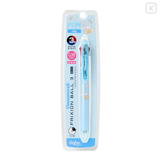 Japan Sanrio Original FriXion Ball 3 Color Multi Erasable Gel Pen - Cinnamoroll - 1