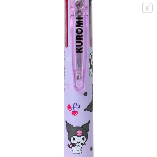 Japan Sanrio Original FriXion Ball 3 Color Multi Erasable Gel Pen - Kuromi - 3