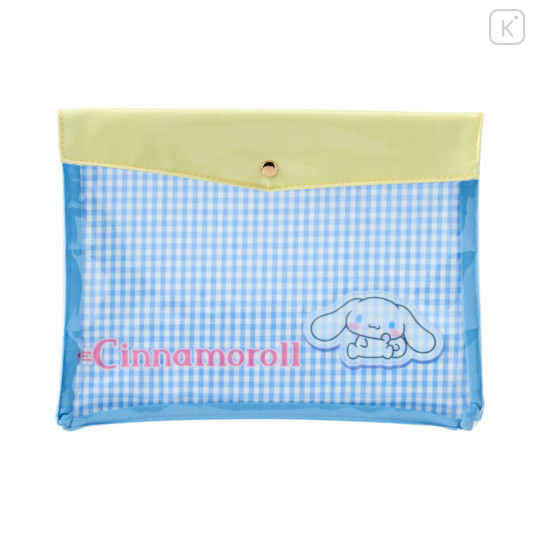 Japan Sanrio Original Clear Flat Case - Cinnamoroll - 1