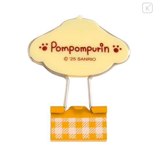 Japan Sanrio Original Double Clip Set - Pompompurin - 3