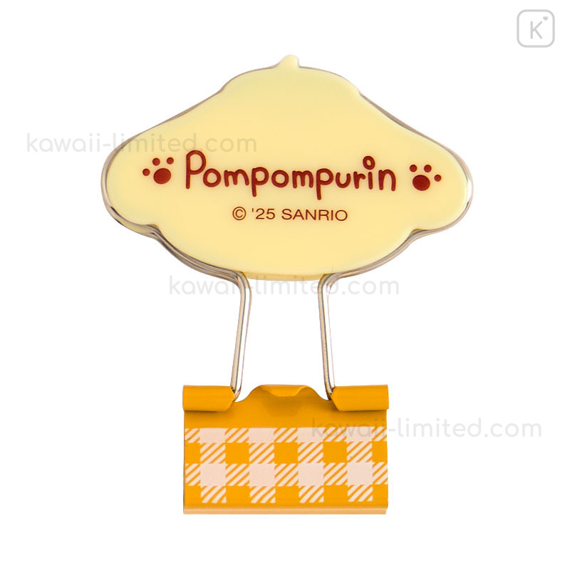 その他 SOOR PLOOM Pom Pom Clip Set Mini Check Japan Sanrio Original Double Clip Set - Pompompurin | Kawaii