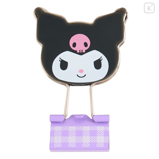 Japan Sanrio Original Double Clip Set - Kuromi - 2