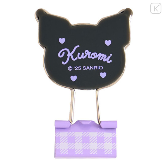 Japan Sanrio Original Double Clip Set - Kuromi - 3