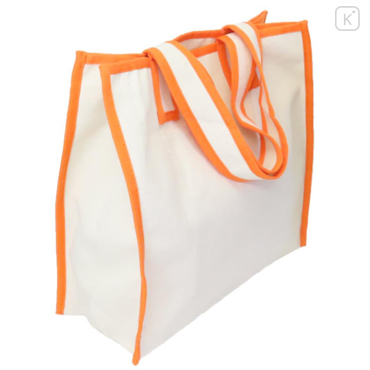 Japan Miffy Canvas Tote Bag - Miffy : Bear Orange - 2