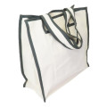 Japan Moomin Canvas Tote Bag - Little My : Flower Grey - 2