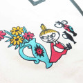 Japan Moomin Canvas Tote Bag - Little My : Flower Grey - 3
