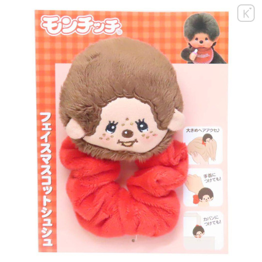Japan Monchhichi Mascot Scrunchie - Red - 1