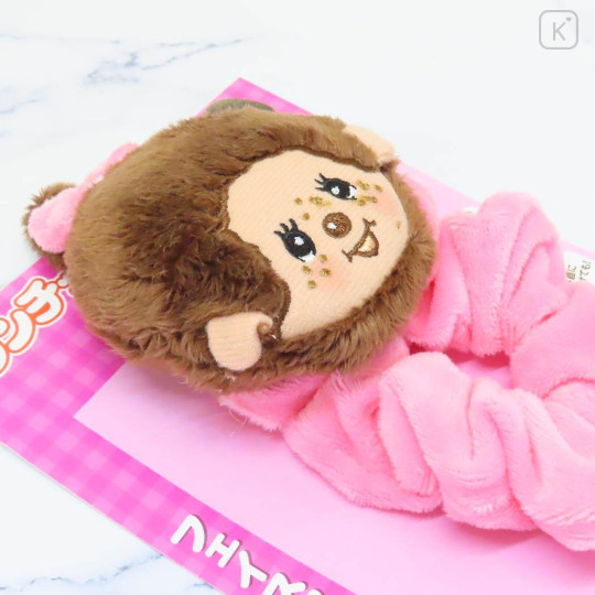 Japan Monchhichi Mascot Scrunchie - Pink - 2