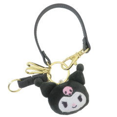 Japan Sanrio Mascot Bag Charm Smart Keychain - Kuromi : Face
