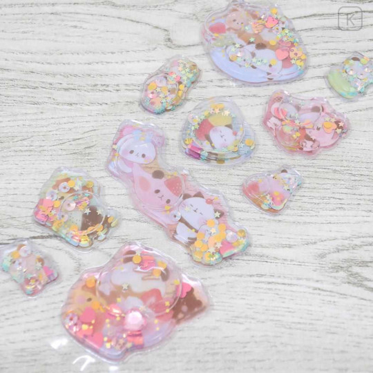 Japan Mochimochi Panda Water Puffy Sticker - Fruit Party - 2