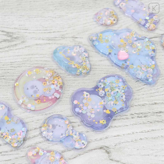 Japan Shimaenaga Water Puffy Sticker - Pompom - 2