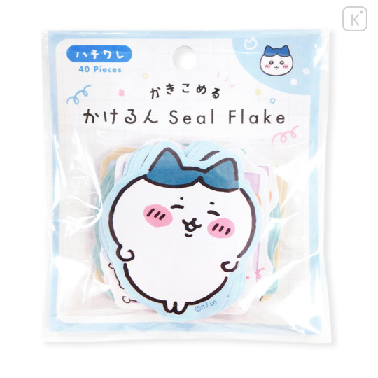 Japan Chiikawa Writable Sticker Flakes - Hachiware - 3