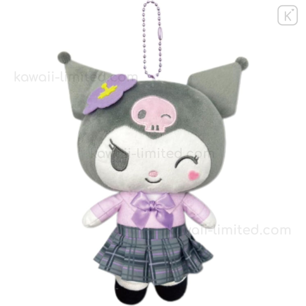 新入荷 Japan Sanrio Uniform : Kuromi - Pouch Plush Ballchain その他