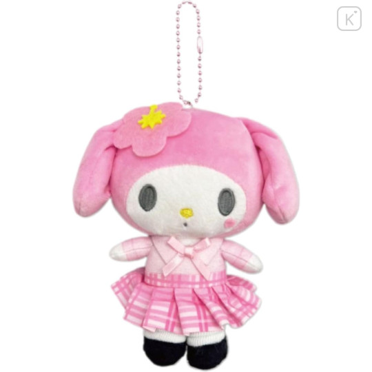 Japan Sanrio Ballchain Mascot Pouch - My Melody : Uniform - 1