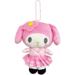Japan Sanrio Ballchain Mascot Pouch - My Melody : Uniform