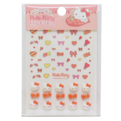 Japan Sanrio Petit Sticker Nail Sticker - Hello Kitty : Ribbon