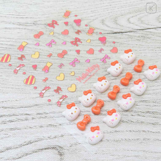 Japan Sanrio Petit Sticker Nail Sticker - Hello Kitty : Ribbon - 2
