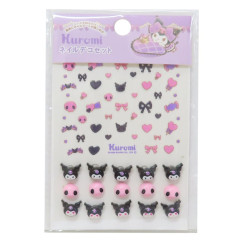 Japan Sanrio Petit Sticker Nail Sticker - Kuromi : Ribbon