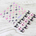 Japan Sanrio Petit Sticker Nail Sticker - Kuromi : Ribbon - 2