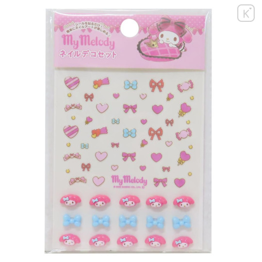 Japan Sanrio Petit Sticker Nail Sticker - My Melody : Ribbon - 1