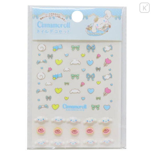 Japan Sanrio Petit Sticker Nail Sticker - Cinnamoroll : Ribbon - 1